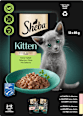 Nassfutter Katze Kitten mit Lachs & Huhn, feine Vielfalt in Sauce, Junior Multipack (12x85 g) Sheba