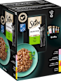 Nassfutter Katze, Huhn, Rind, Lachs & Weißfisch, Selection in Sauce - feine Vielfalt, Multipack (12x85 g) Sheba