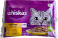 Vlažna hrana za mace - piletina/ćuretina u želeu, 4x85g whiskas