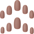 Künstliche Nägel Mink Nude Oval Elegant Touch