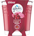 Duftkerze im Glas Luscious Cherry & Peony 129g glade