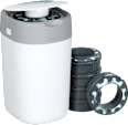 Windeleimer Twist & Click Sangenic + 6 Nachfüllkassetten weiß Tommee Tippee