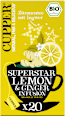 Kräutertee "Superstar" mit Zitrone & Ingwer (20 Beutel) Cupper