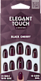 Künstliche Nägel Black Cherry Oval Elegant Touch
