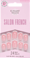 Künstliche Nägel Salon French Medium Square Elegant Touch