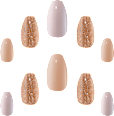 Künstliche Nägel Luxe Looks Fashionably Latte Elegant Touch