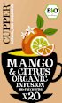Früchtetee mit Mango & Limette (20 Beutel) Cupper