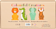 Puzzle aus Holz "Colourful Creatures" REX LONDON