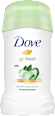 Antitranspirant Deostick Go Fresh Grüner Tee- und Gurkenduft Dove