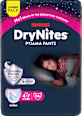 Pyjama Pants Teen (17-30 kg) rosa Jumbo Pack HUGGIES DryNites