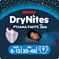 Pieluchomajtki na noc dla chłopców 8-13 lat DryNites