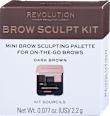 Brow Sculpt Kit set za obrve - Dark Brown REVOLUTION