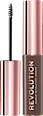 Gél na obočie Brow Gel - Medium Brown REVOLUTION