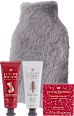 Set cadou cremă mâini & unghii, crema corp, sticla pentru apa calda & cuvertură cu blană THE LUXURY BATHING COMPANY