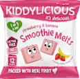 ovocné polštářky s příchutí jahoda a banán KIDDYLICIOUS
