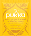 Kräutertee Zitrone & Ingwer mit Manuka-Honignote (20 Beutel) pukka
