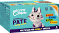 Nassfutter Katze mit Huhn Lachs, Lamm & Truthahn, Paté Multipack (8x85 g) Edgard & Cooper
