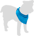 Halstuch Hund, Kühlbandana "Fresk Inou", blau Flamingo