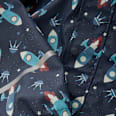 Regenanzug mit Raketen-Muster, blau, Gr. 86/92 Kilmanock