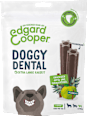 Kausnack Hund, Zahnpflege Doggy Dental mit Apfel & Eukalyptus, Small (7 Stück) vegan Edgard & Cooper