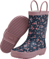 Gummistiefel mit Blumen-Muster, rosa, Gr. 28/29 Kilmanock