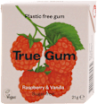 Chewing gum senza zucchero al lampone e vaniglia True Gum
