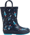 Gummistiefel mit Raketen-Muster, blau, Gr. 24/25 Kilmanock