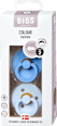 Colour dudlík z přírodního kaučuku SkyBlue/BabyBlue, 6-18 měsíců BIBS