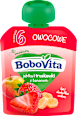 Mus jabłko truskawka banan po 6 miesiącu  Bobovita