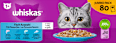 Nassfutter Katze Fisch Auswahl in Gelee, Jumbopack (80x85 g) Whiskas