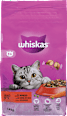 Suha hrana za mačke z govedino, 1+ let  whiskas