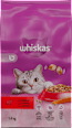 Suha hrana za mačke z govedino, 1+ let  whiskas