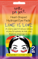 Augenpads Hydrogel Heart-Shaped Love is Love (1Paar) Selfie Project