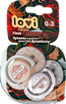 dudlík silikonový I love, 0-3 měsíce LOVI
