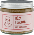 Peeling Róża i Baobab z cukrem trzcinowym CZTERY SZPAKI
