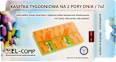 Kasetka do leków tygodniowa na 2 pory dnia 7x2 KALLDERA