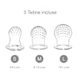Suzetă pentru fructe&legume cu 3 tetine babysnugg
