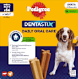 Kausnack Hund Zahnpflege DentaStix für mittelgroße Hunde, Multipack (8x7 Stück) Pedigree