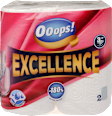 Papírtörlő Excellence, 3 rétegű, 2x75 lap Ooops!