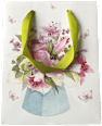 Pungă cadou model floral M 17,5x23x10cm SAV COM