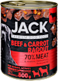 Teljes értékű állateledel, marha-répa ragu, felnőtt kutyáknak JACK