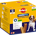 Kausnack Hund Zahnpflege DentaStix für mittelgroße Hunde, Multipack (8x7 Stück) Pedigree