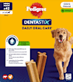 Kausnack Hund Zahnpflege DentaStix für große Hunde, Multipack (6x7 Stück) Pedigree