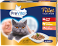 NATUREL dušené filetky 3 příchutě v omáčce, 12x85g Multipack PreVital