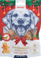 Dopolnilna hrana za pse - pasji piškotki v obliki božičnih medenjakov s piščancem wanpy