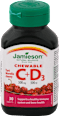 Cmúľacie tablety vitamín C + D3 Jamieson