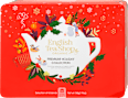 Karácsonyi bio teaválogatás piros fémdobozban, 6x6 db filter English Tea Shop