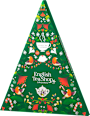 Kalendarz adwentowy zielony trójkąt 25 saszetek 13 smaków English Tea Shop