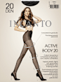 ACTIVE BODY 20 DEN crne hulahopke - veličina 5 INCANTO