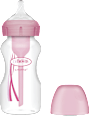 OPTIONS+ Anti-colic flašica za decu - roze, od rođenja  Dr. Brown´s